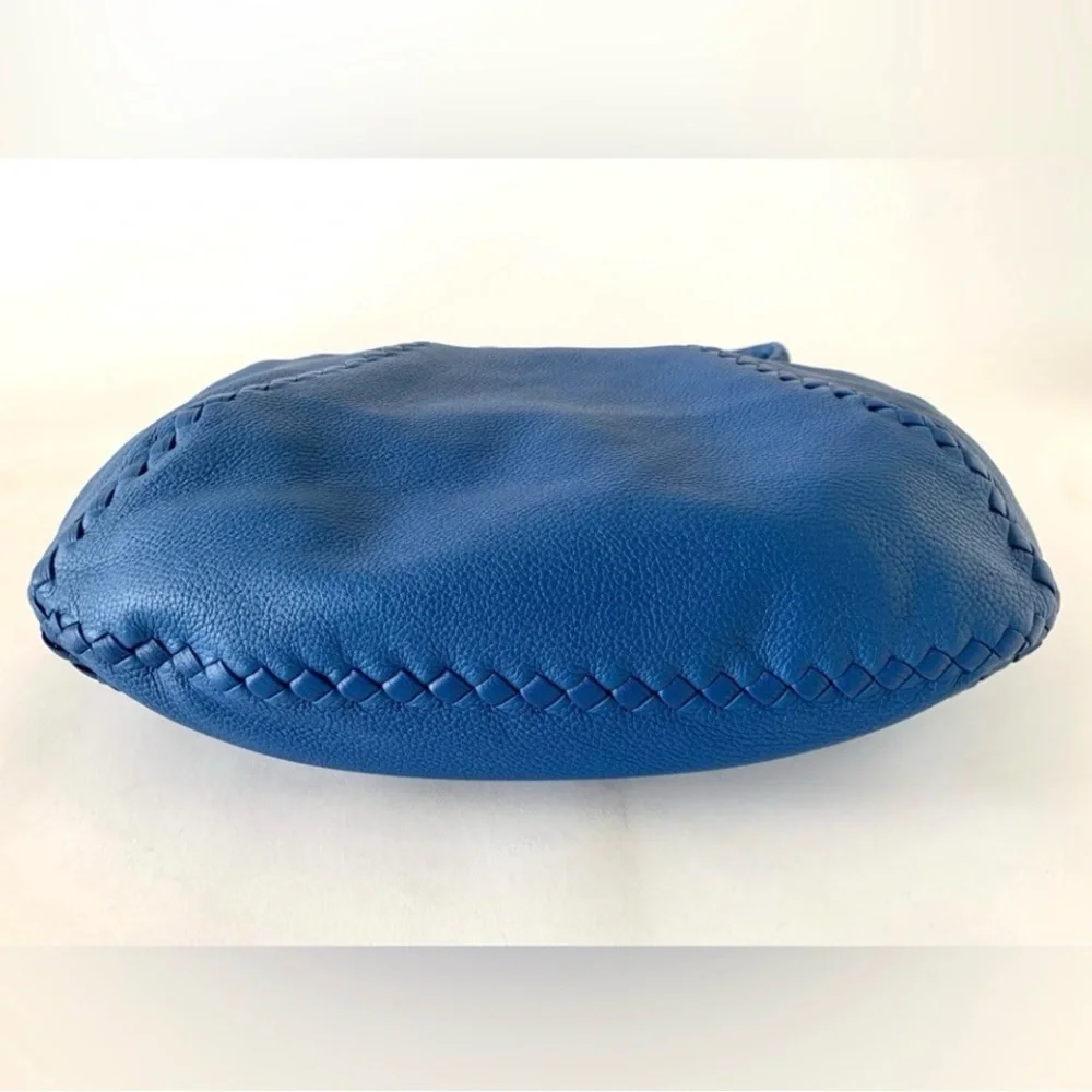 Bottega Veneta Blue Woven Hobo Bag